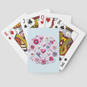 Valentinstag-Herz Spielkarten