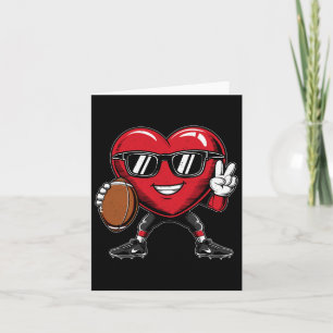 Valentinstag Herz spielt Fußball Jungen Mädchen  Karte