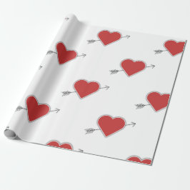 Valentinstag, Herz-Wrapping Paper Geschenkpapier