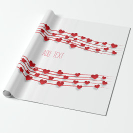 Valentinstag, Herz-Wrapping Paper Geschenkpapier