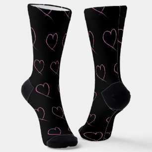 Valentinstag-Herzen-Kritzeln Socken