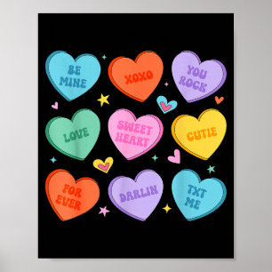 Valentinstag Herzen Süßigkeiten seien Sie Valentin Poster