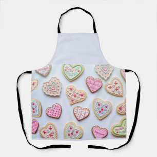 Valentinstag Herzkekse Schürze