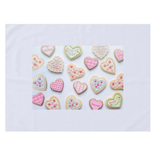 Valentinstag Herzkekse Tischdecke