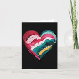 Valentinstag Herzmuskel Retro Valentine Ar Karte