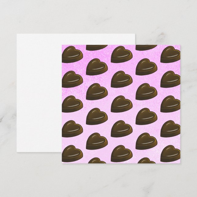 Valentinstag-Herzmuster Karte (Vorne/Hinten)