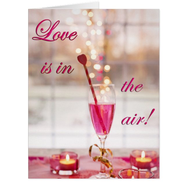 Valentinstag Hochzeit Liebe Champagner (Vorderseite)