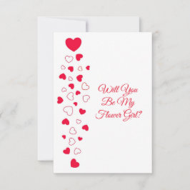 Valentinstag-Hochzeit von Roten Herzen Einladung
