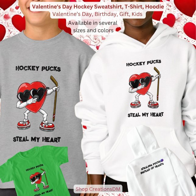 Valentinstag Hockey Sweatshirt, T - Shirt, Hoodie (Von Creator hochgeladen)