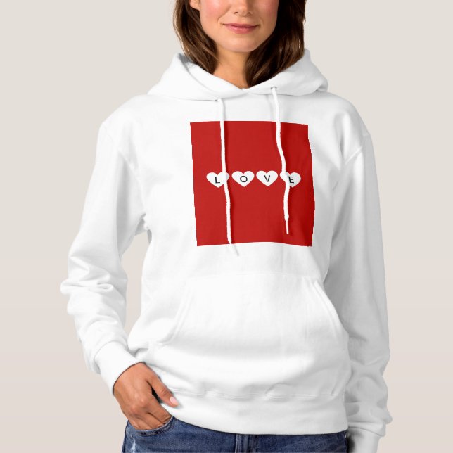 Valentinstag Hoodie (Vorderseite)