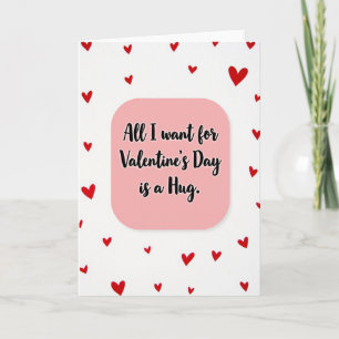 Valentinstag-Hug-Karte Karte