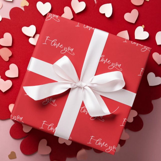 Valentinstag I Liebe Skript Geschenkpapier (Von Creator hochgeladen)
