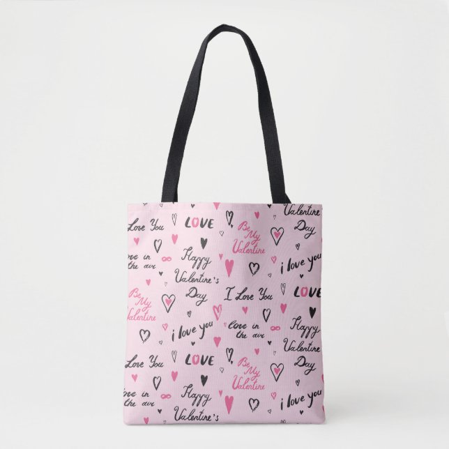 Valentinstag: "I Liebe You" Hintergrund. Tasche (Vorderseite)