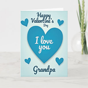 Valentinstag Ich liebe dich Opa Herzkarte Karte