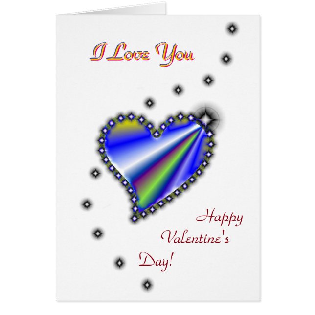 Valentinstag, ich Liebe dich, Regenbogenherz (Vorne)