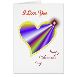 Valentinstag, ich Liebe dich, Regenbogenherz