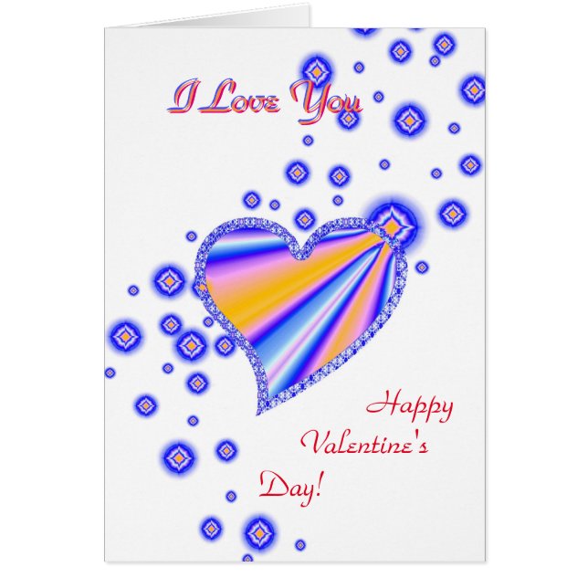 Valentinstag, ich Liebe dich, Regenbogenherz (Vorne)