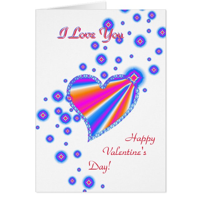 Valentinstag, ich Liebe dich, Regenbogenherz (Vorne)