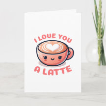 Valentinstag 'Ich Liebe dir einen Latte'-Kaffeecup