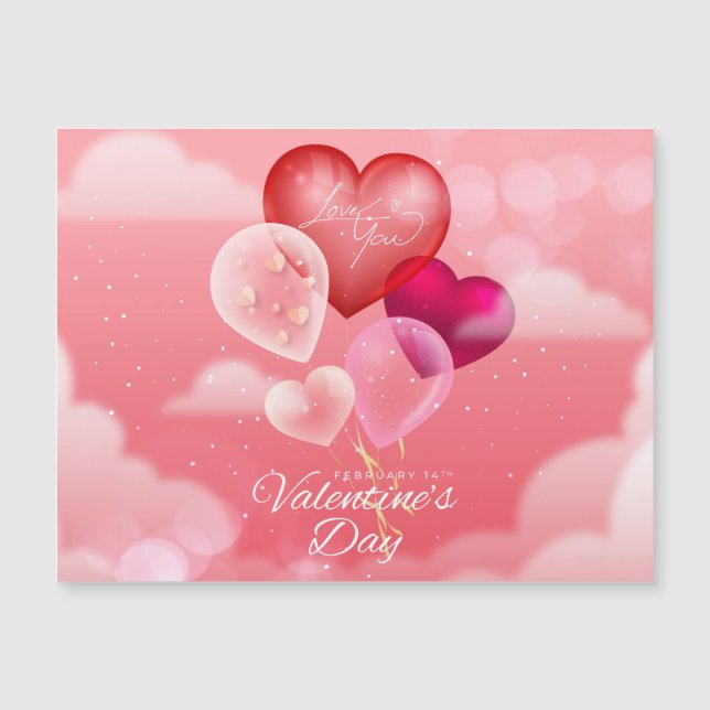 Valentinstag, ich Liebe Sie Magnetkarte (Vorderseite)