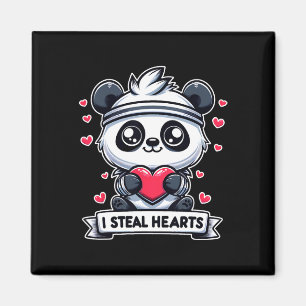Valentinstag Ich stehle Herzen Panda Bär Cute Lust Magnet