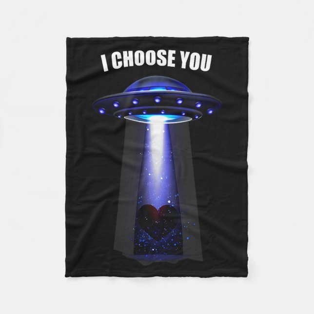 Valentinstag Ich wähle dich  Fleecedecke (Vorderseite)