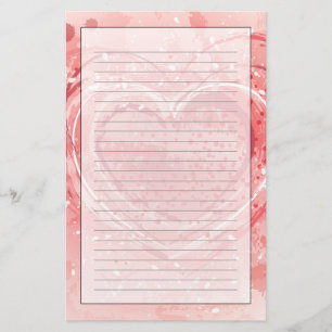 Valentinstag-Illustration Briefpapier