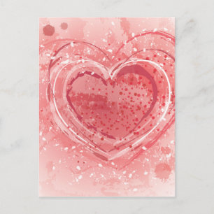 Valentinstag-Illustration Feiertagspostkarte