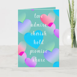 Valentinstag im personalisierten Gliding Herz Feiertagskarte