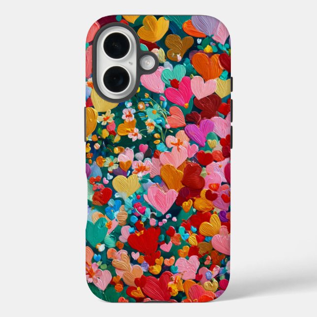 Valentinstag iPhone 16 Tough Case | Romantisch (Rückseite)