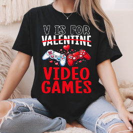 Valentinstag ist für lustige Videospiel-Geschenke T-Shirt