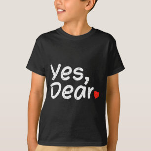 Valentinstag Ja Liebling Herz Lustiger Ehemann Fre T-Shirt