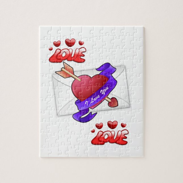 Valentinstag Jigsaw Puzzle (Vertikal)