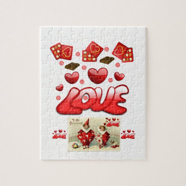 Valentinstag Jigsaw Puzzle (Vertikal)