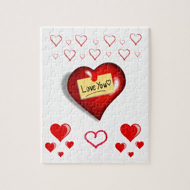 Valentinstag Jigsaw Puzzle (Vertikal)