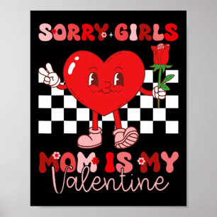 Valentinstag Jungen Kinder Tut mir leid Mädchen Mo Poster