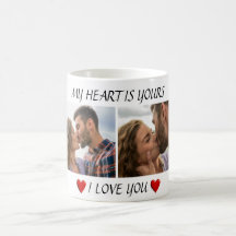 Valentinstag-Kaffeetasse Ich liebe dich mit Paarfo