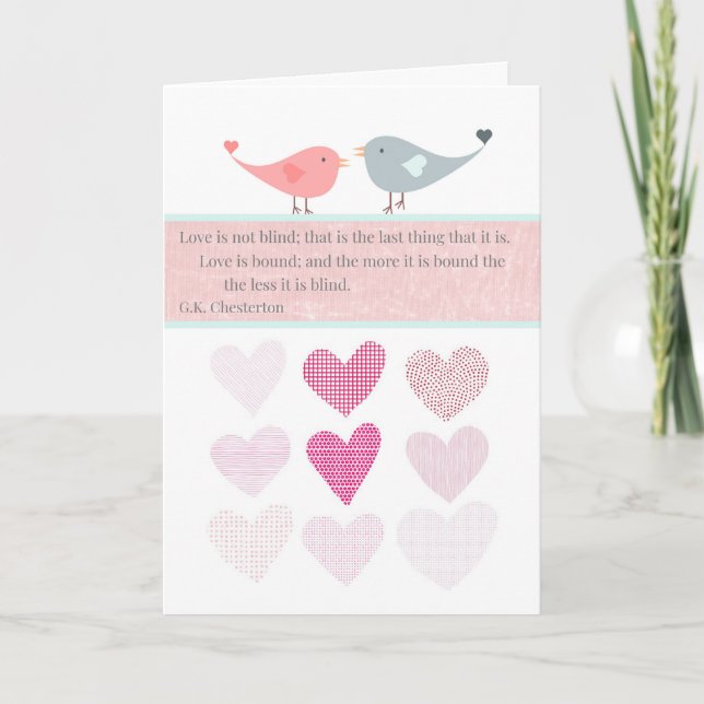 Valentinstag Karte (Vorderseite)