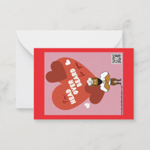 Valentinstag-Karte #1 Mitteilungskarte