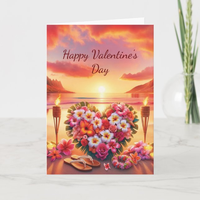 Valentinstag-Karte Dankeskarte (Vorderseite)