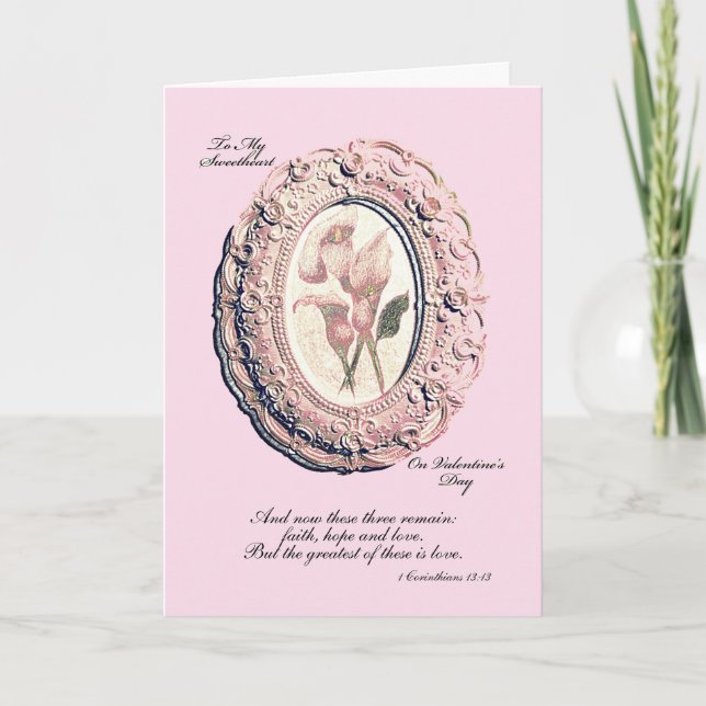 Valentinstag-Karte Dankeskarte (Vorderseite)