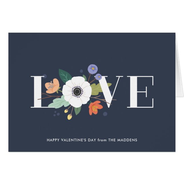 Valentinstag-Karte der Liebe Florenz - Mitternacht (Vorderseite (Horizontal))