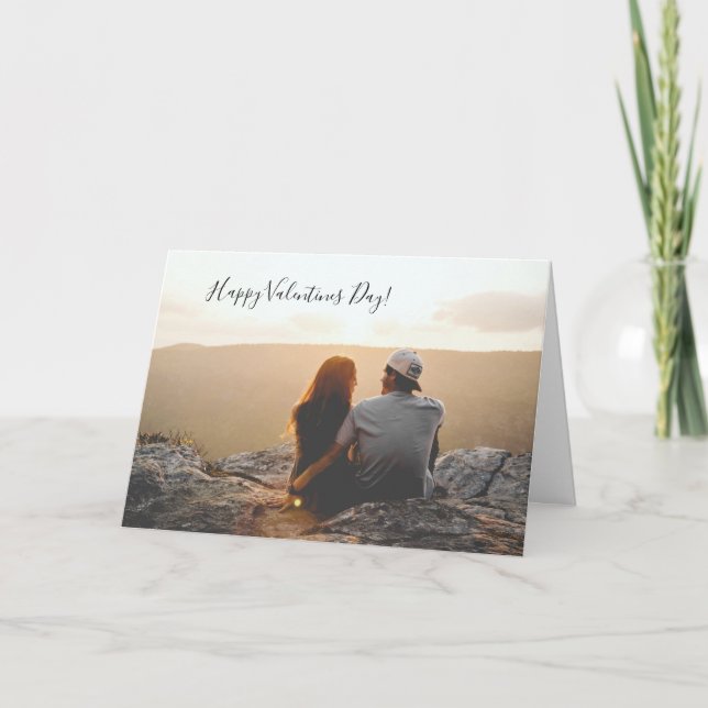 Valentinstag-Karte des Personalisierten Fotos Einladung (Vorderseite)