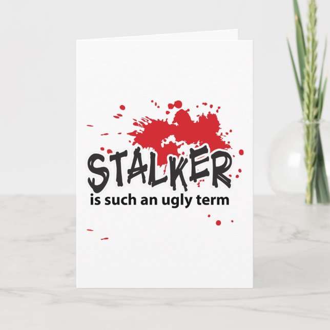Valentinstag-Karte des Stalkers Feiertagskarte (Vorderseite)