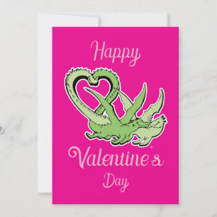 Valentinstag-Karte Drachen Liebhaber Schwanz des H Feiertagskarte