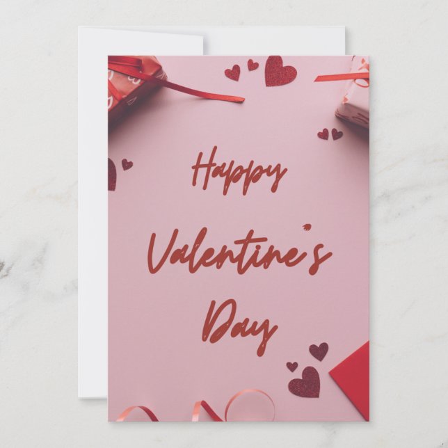 Valentinstag-Karte Einladung (Vorderseite)