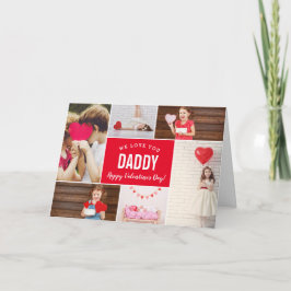 Valentinstag-Karte für den Vater in FotoCollage Karte