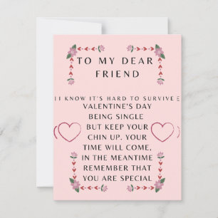 Valentinstag-Karte für einen Single Feiertagskarte
