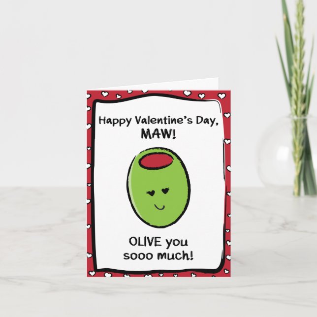 Valentinstag-Karte für Maw Karte (Vorderseite)