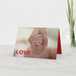 VALENTINSTAG-KARTE FÜR MUTTERLICHE UND KINDER FEIERTAGSKARTE